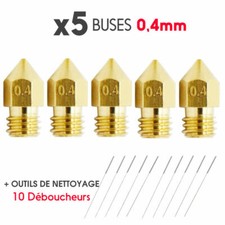 x5 Buse Nozzle MK8 0.4mm pour